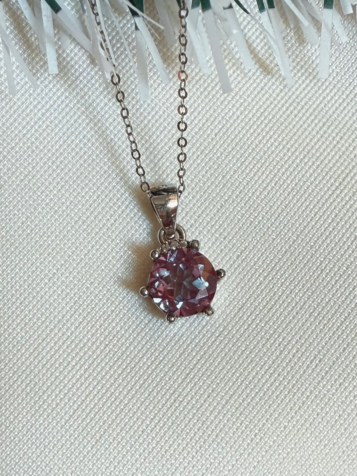 8mm Alexandrite Necklace
