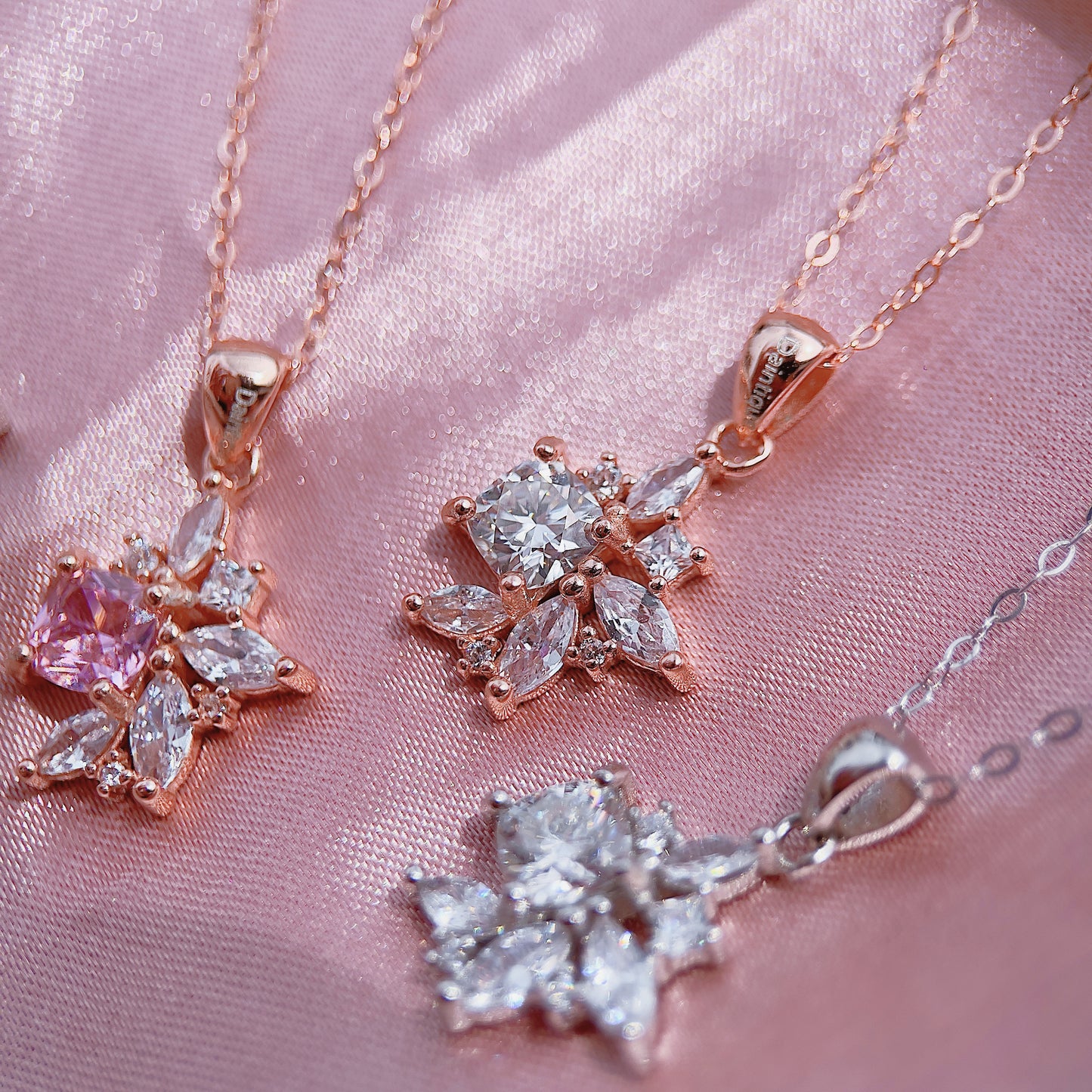 White Moissanite Bejewelled Necklace