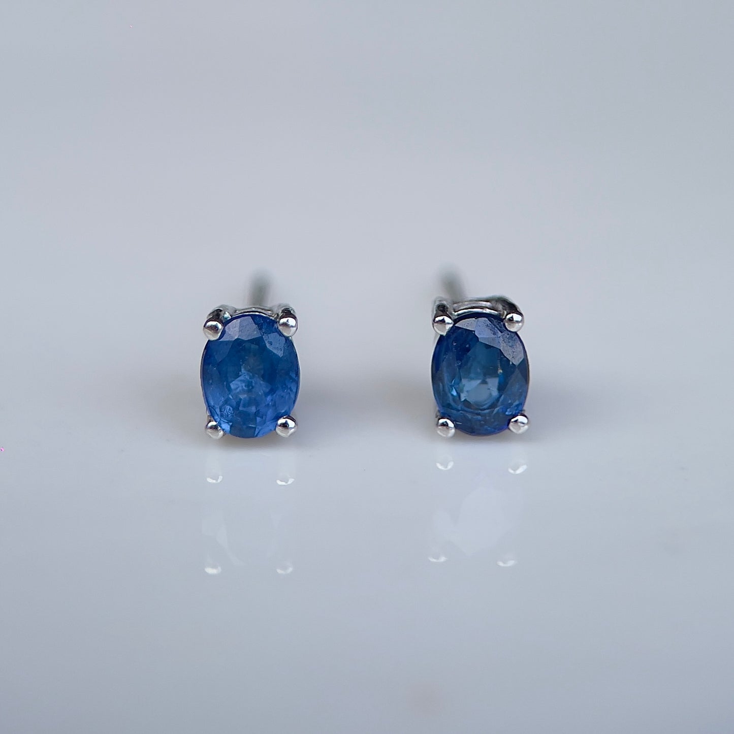 Blue Sapphire Mini Studs