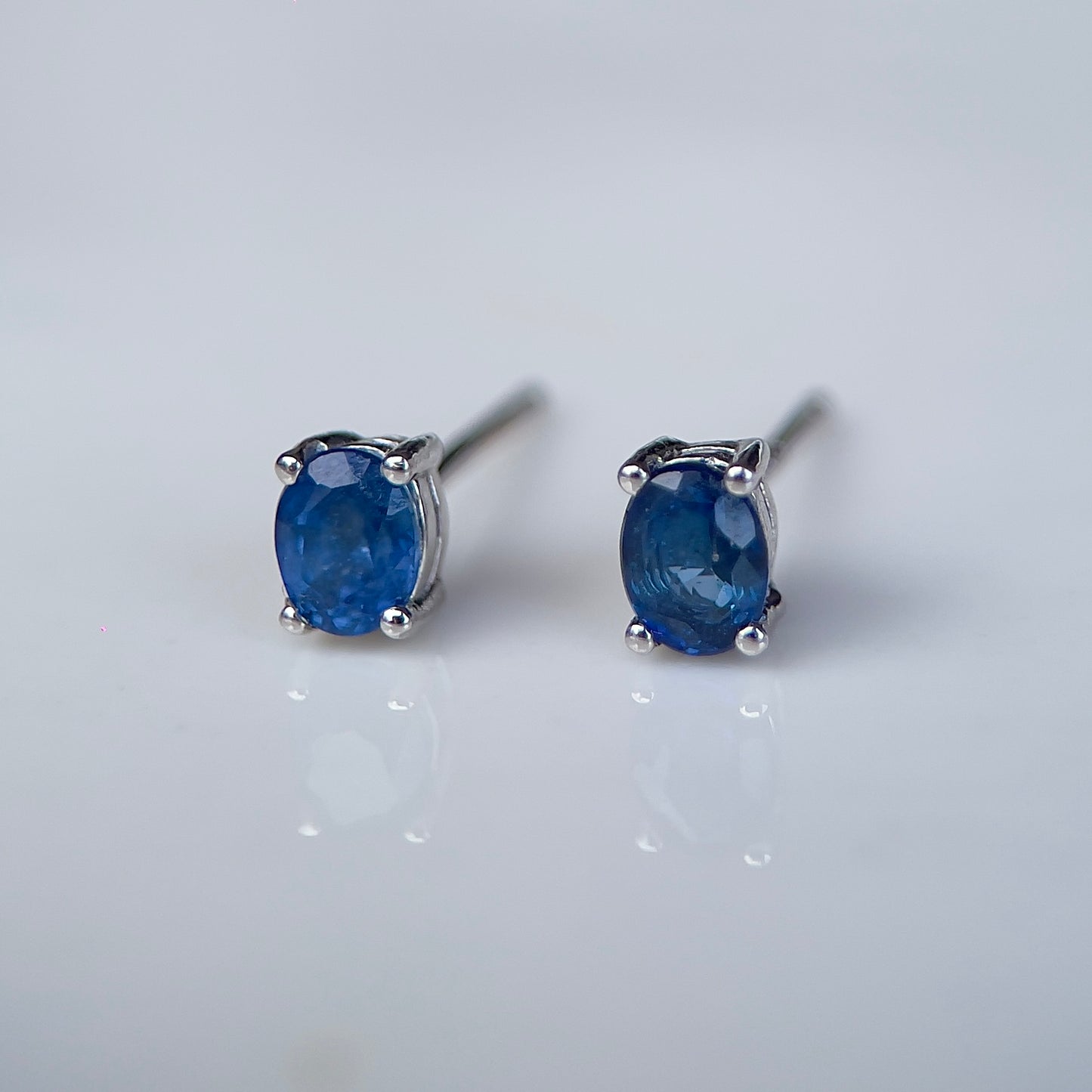 Blue Sapphire Mini Studs