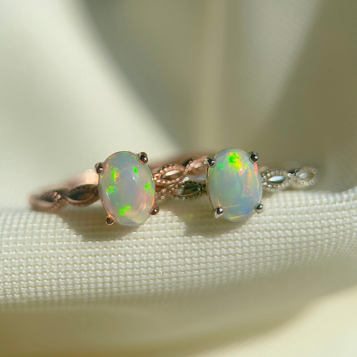 Opal Ribbon Ring
