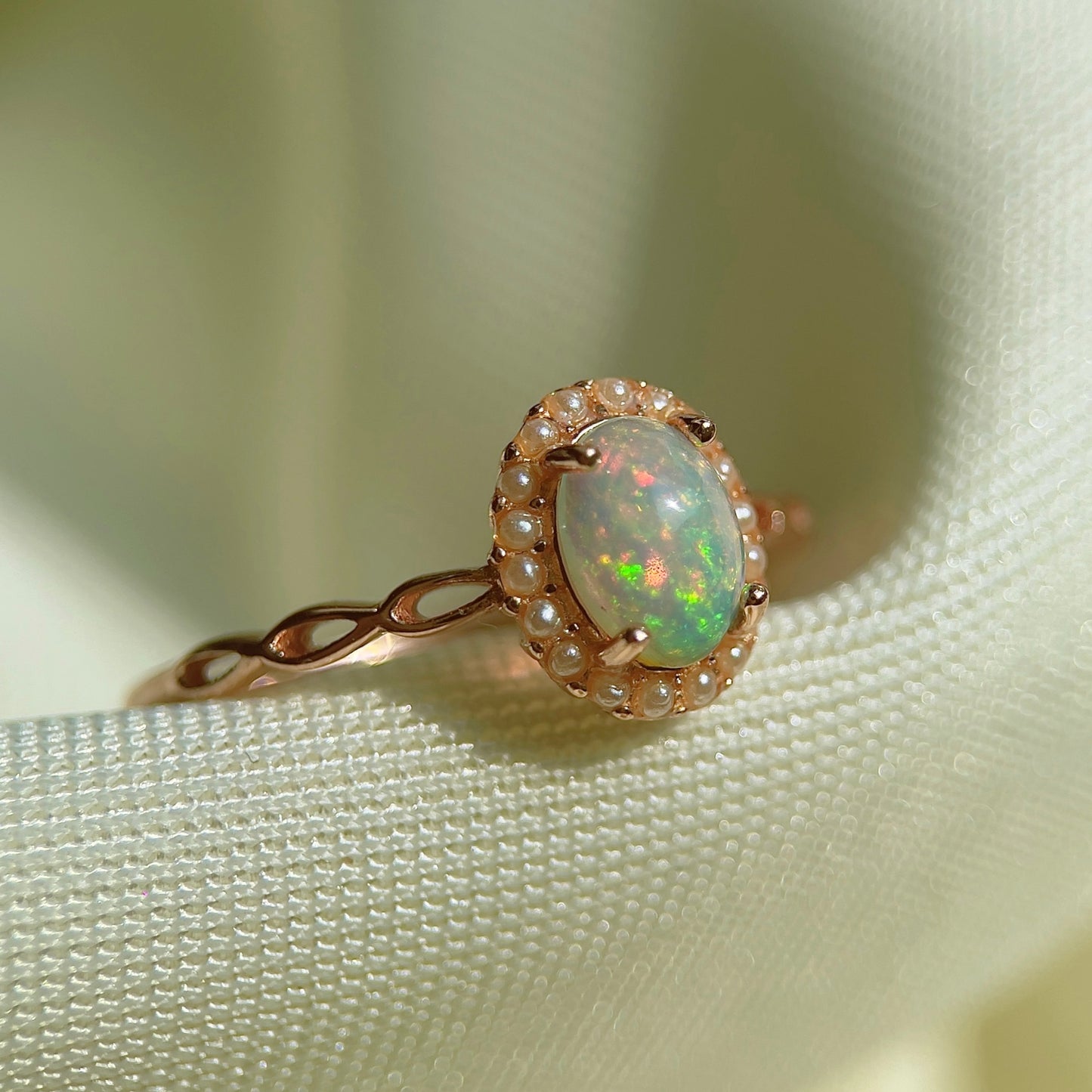 Opal Pearl Ring