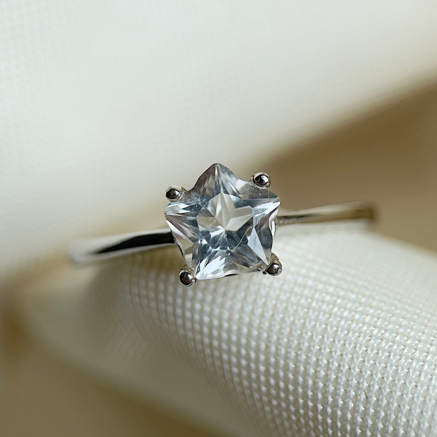 Star Clear Quartz Ring