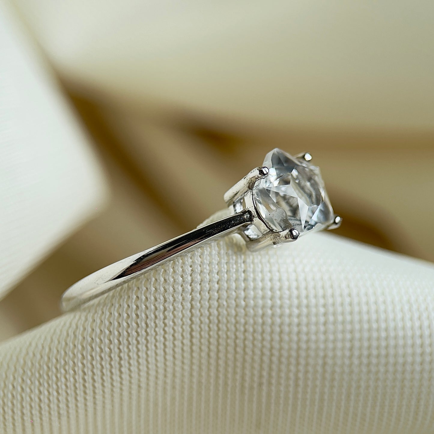 Star Clear Quartz Ring