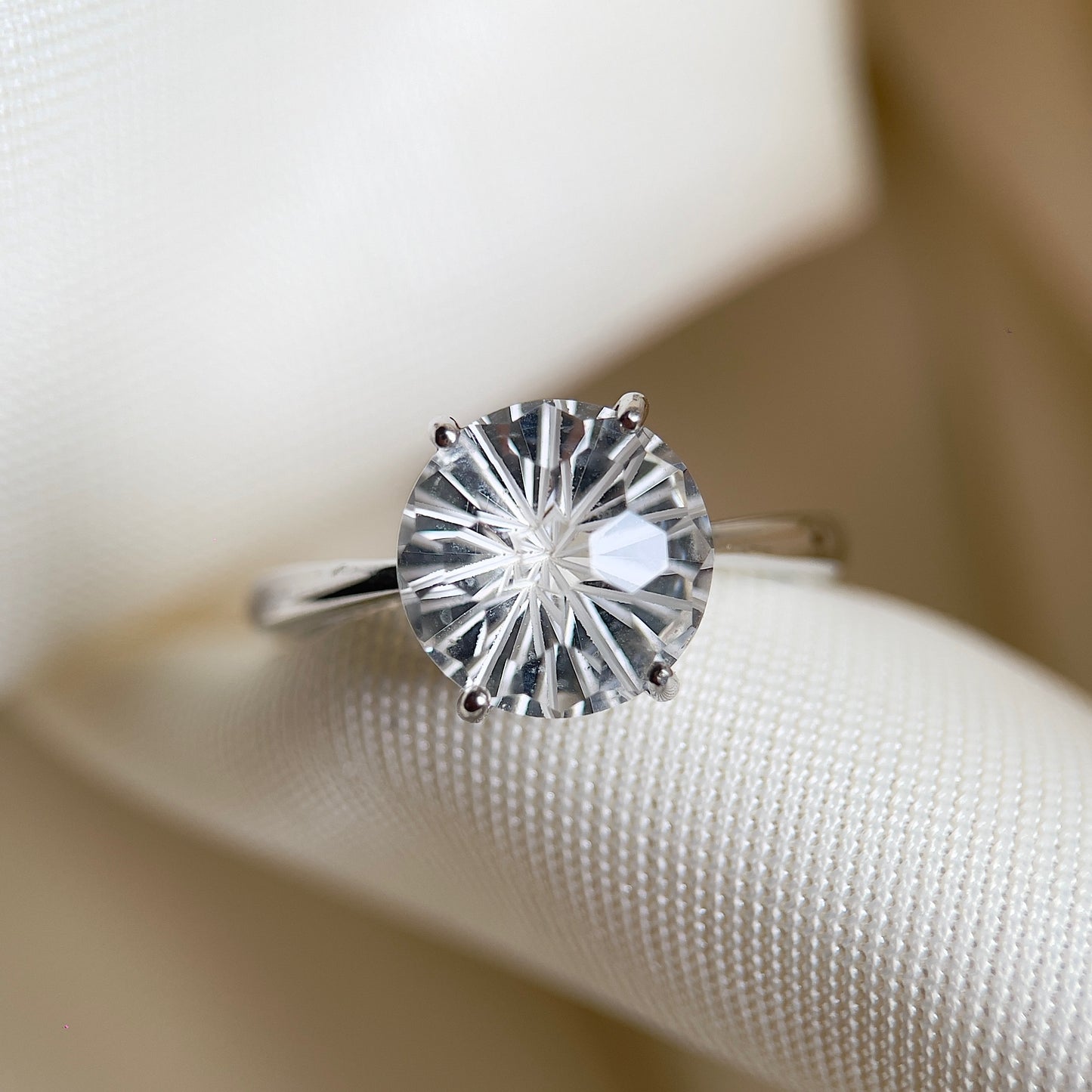 Firework Clear Quartz Ring