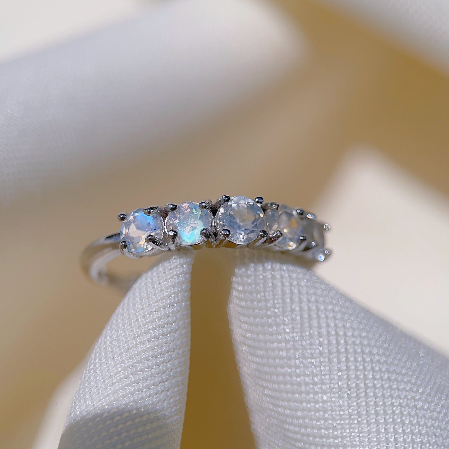 Moonstone Eternity Ring
