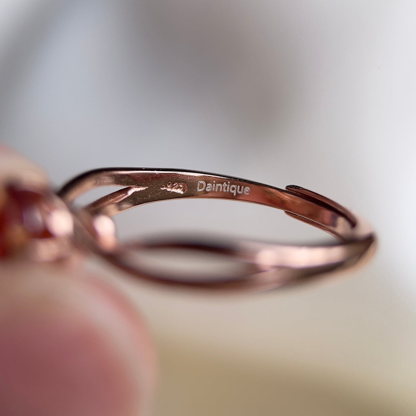 Bubblegum Pink Twisty Heart Moissanite Ring
