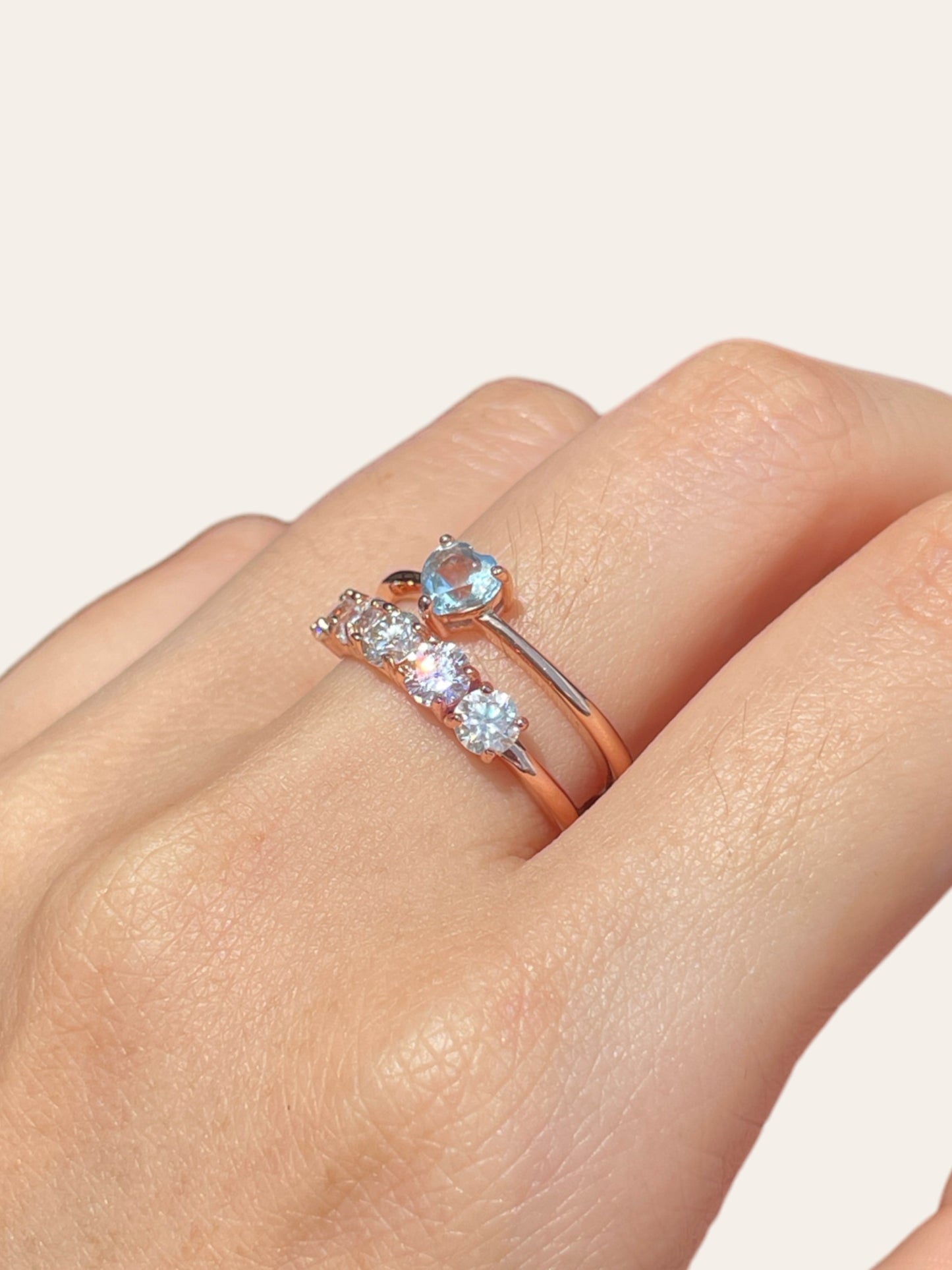White Moissanite Eternity Ring