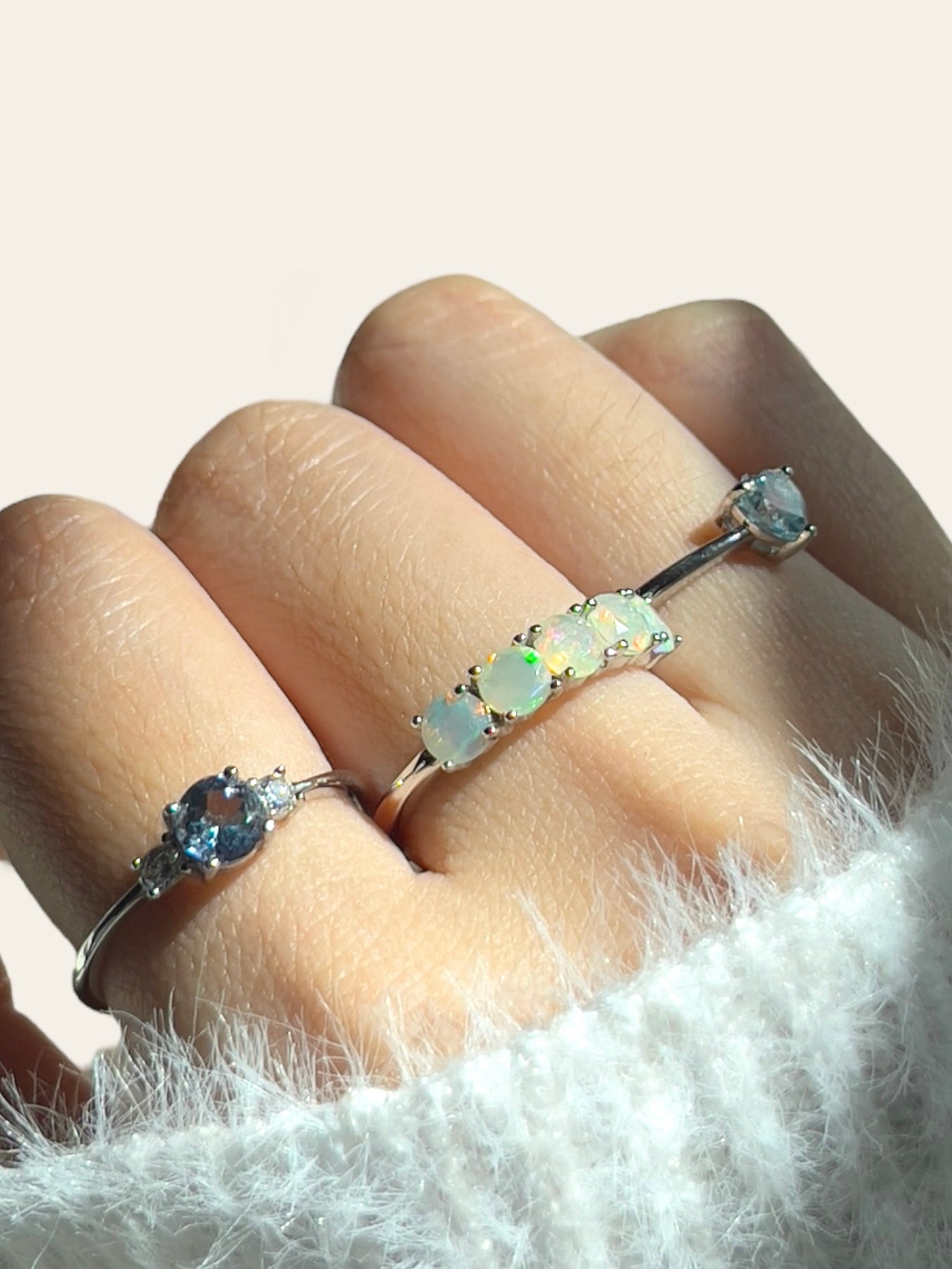 Opal Eternity Ring