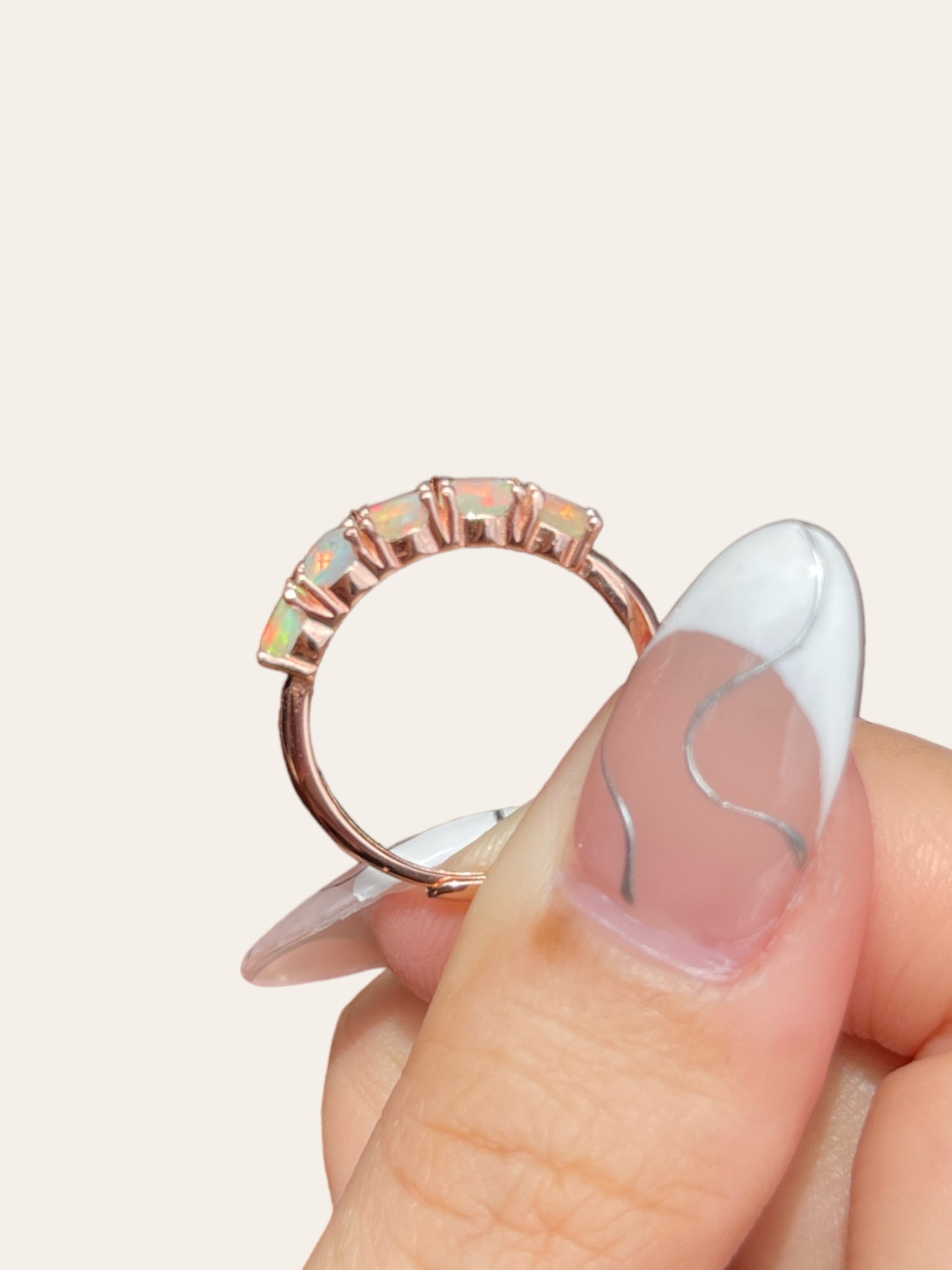 Opal Eternity Ring