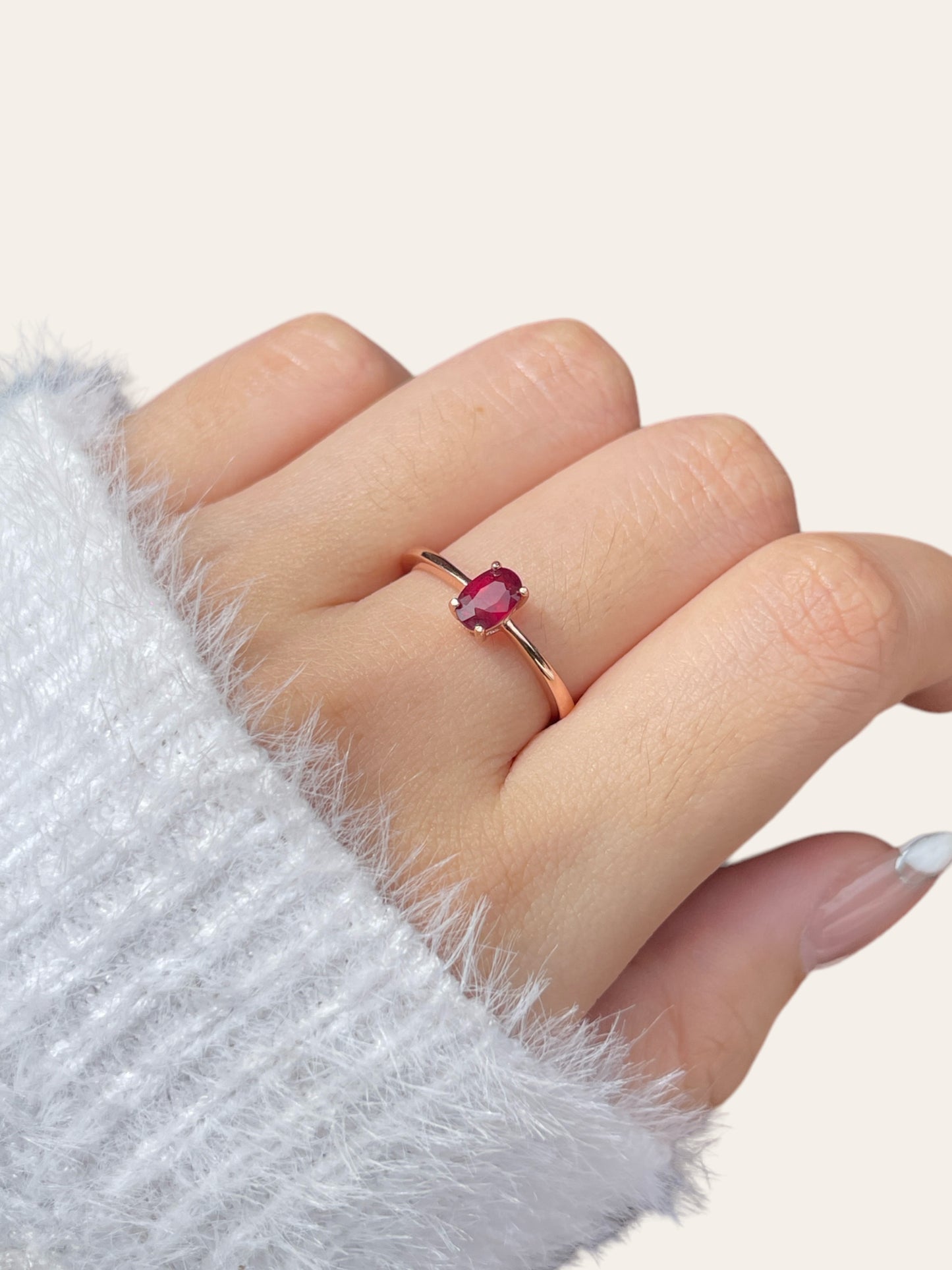 Ruby Oval Ring