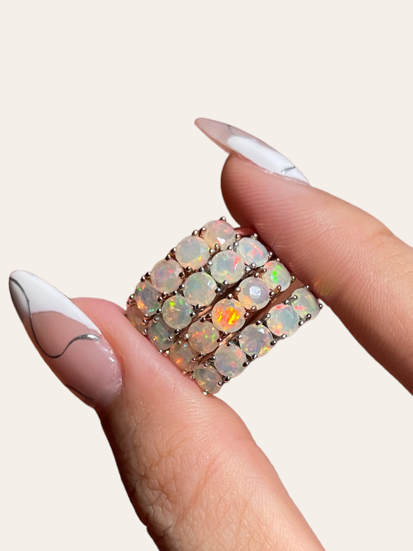 Opal Eternity Ring