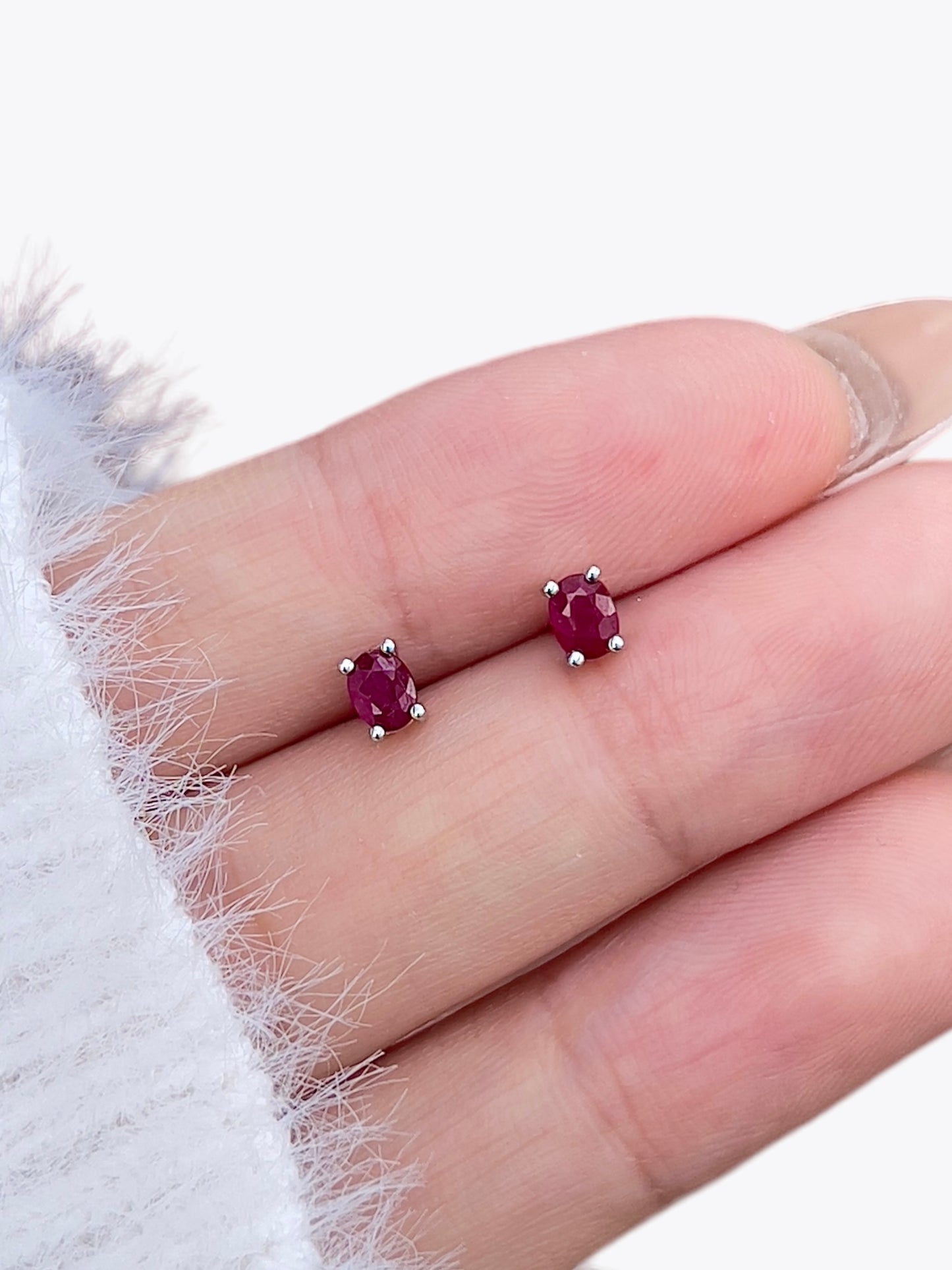 Ruby Mini Studs