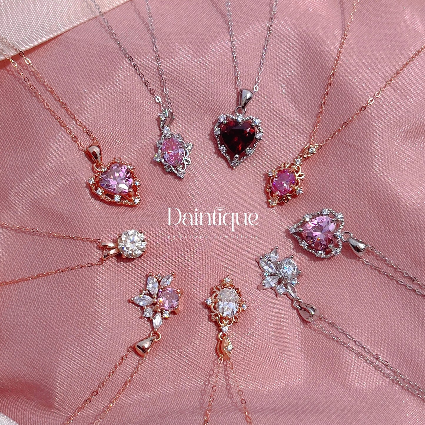 White Moissanite Solitaire Necklace
