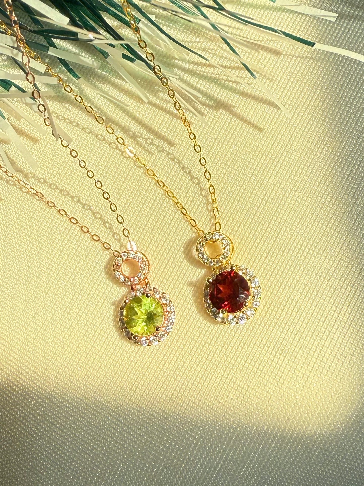 Halo Round Necklace