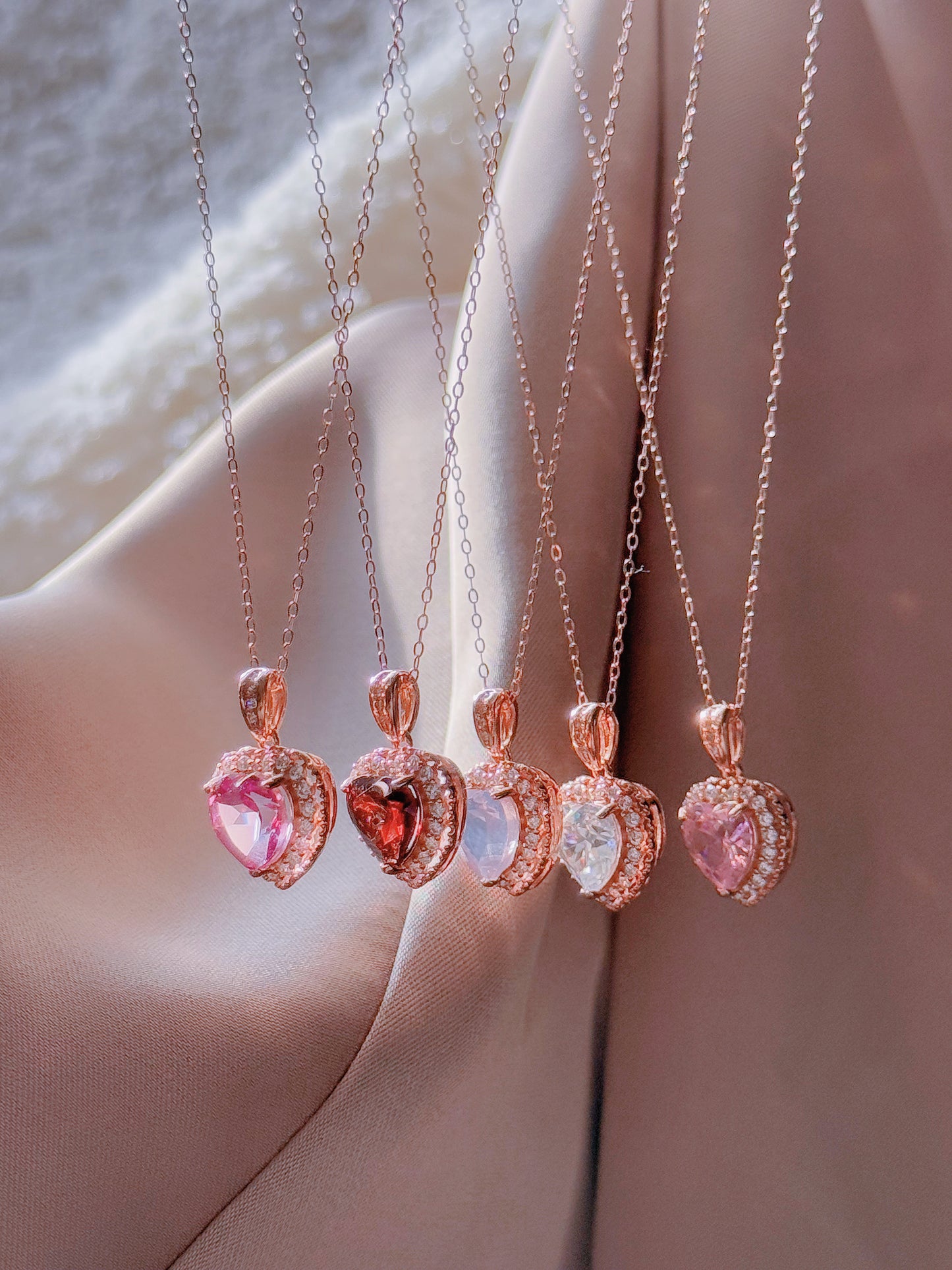 Lavender Amethyst Heart Necklace