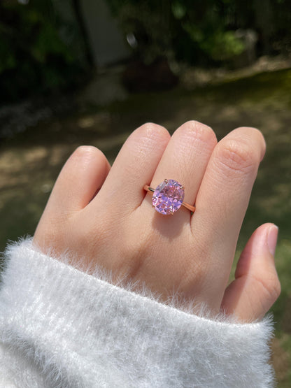 Statement Pink Zirconia Ring