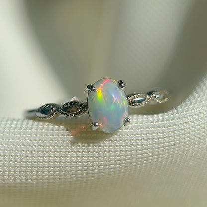 Opal Ribbon Ring