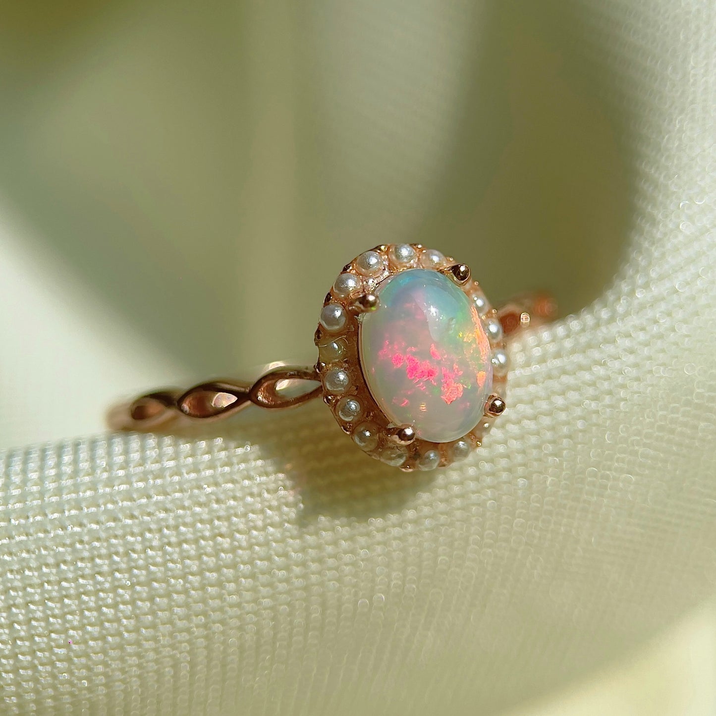 Opal Pearl Ring