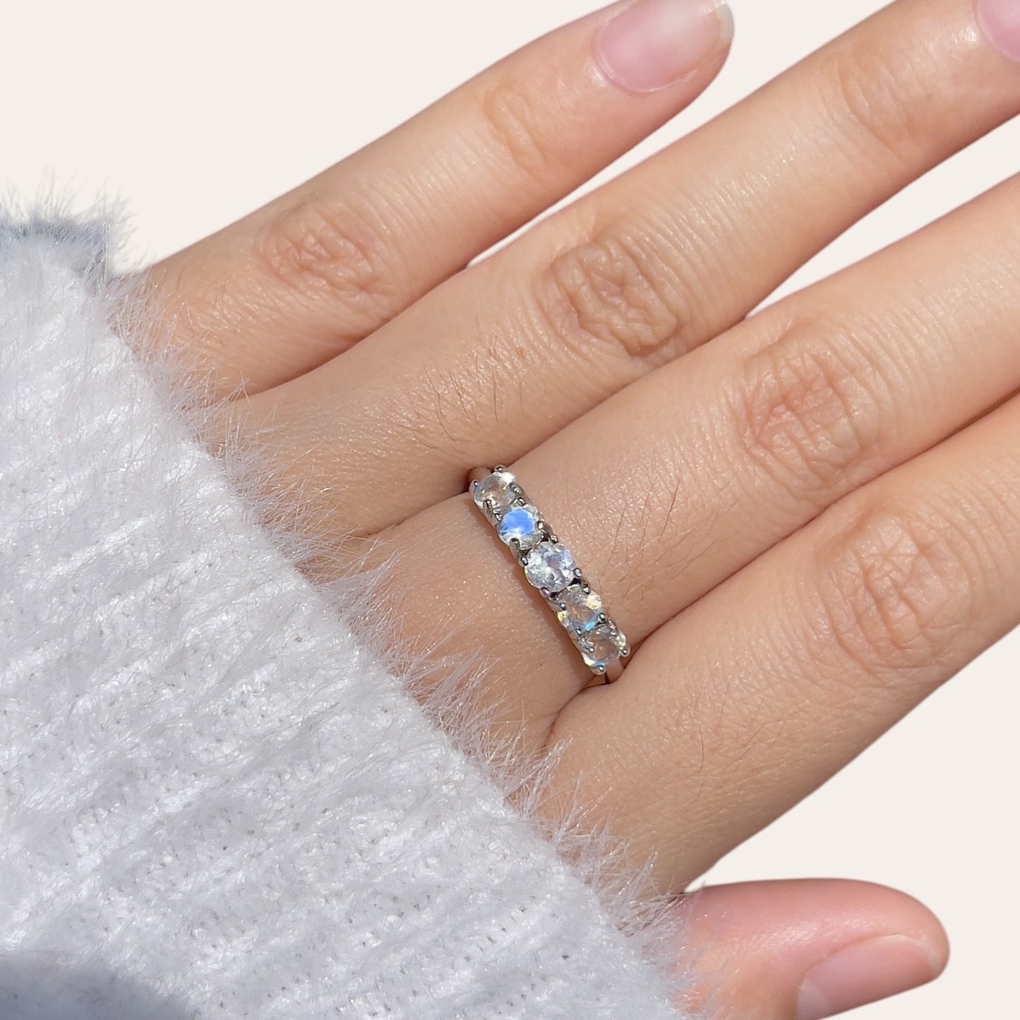 Moonstone Eternity Ring