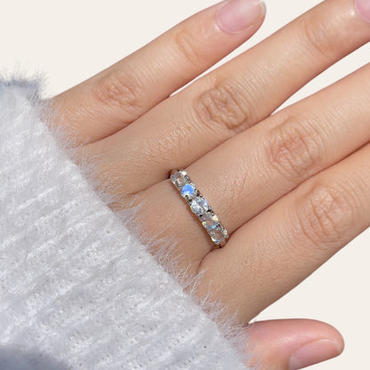 Moonstone Eternity Ring