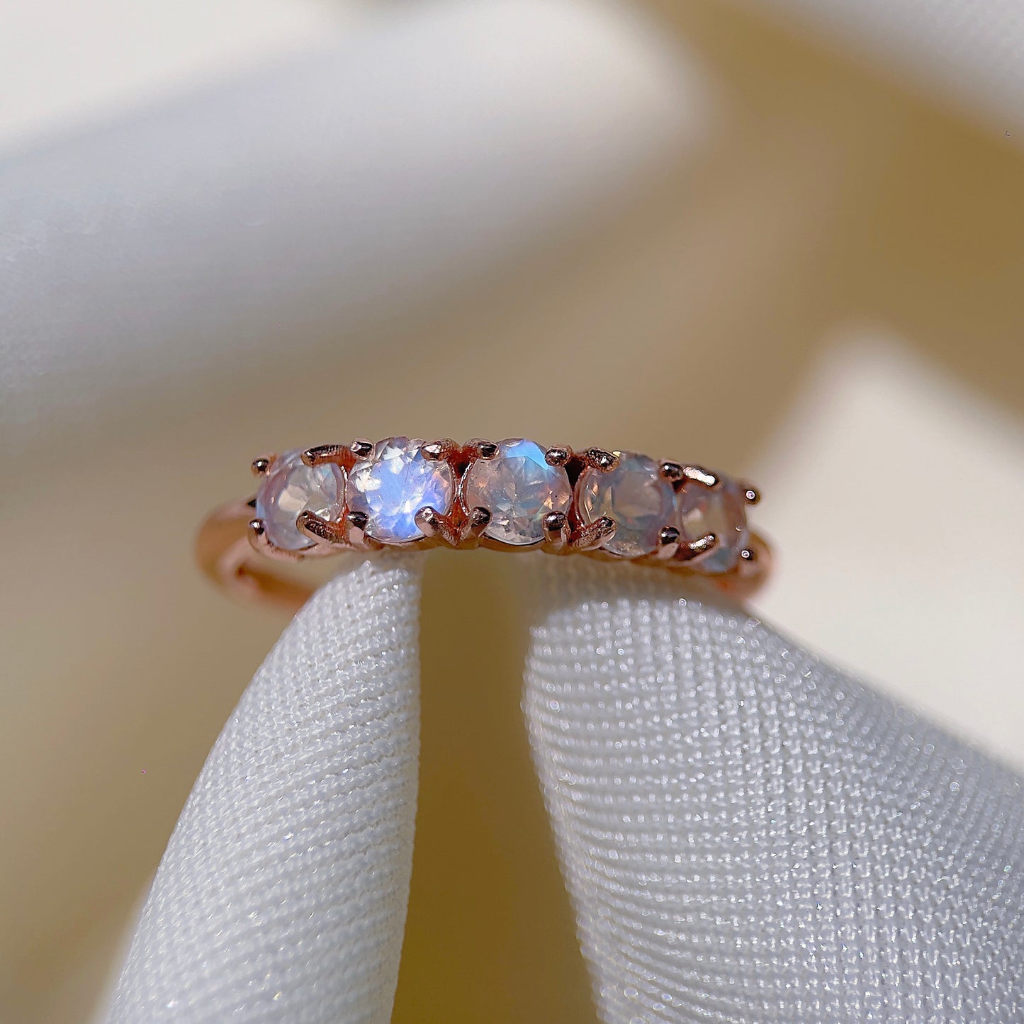 Moonstone Eternity Ring