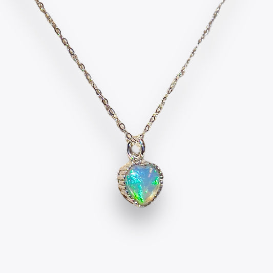 Opal Dainty Necklace (6mm)
