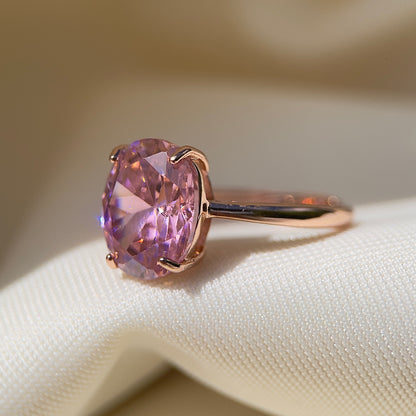 Statement Pink Zirconia Ring