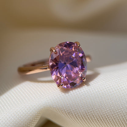 Statement Pink Zirconia Ring