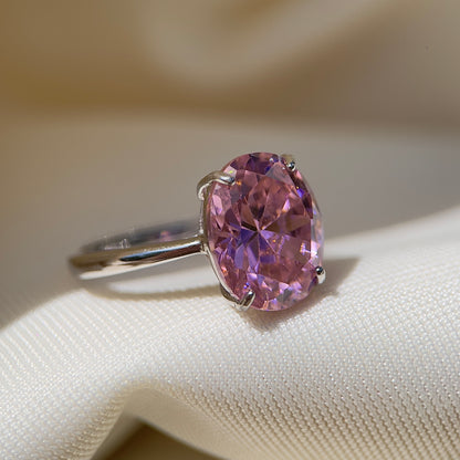 Statement Pink Zirconia Ring