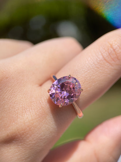 Statement Pink Zirconia Ring